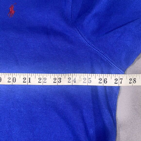 Polo Ralph Lauren Sweater Men's XXL 1/4 Zip Long Sleeve Royal Blue Soft - Picture 8 of 9